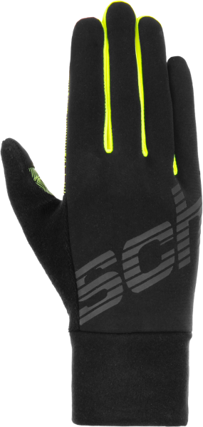 Reusch Ian TOUCH-TEC 6206105 7752 black yellow front